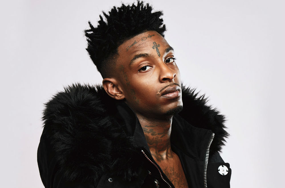 21 Savage Shows Off Blue Hair in Instagram Post - wide 11